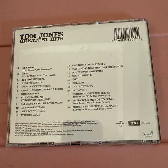 Tom Jones | Greatest Hits | Vintage CD - Picture 3 of 3